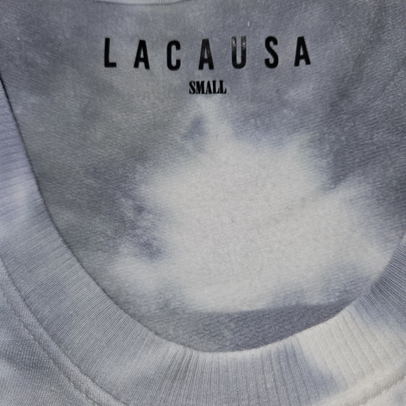 LACAUSA Anthropologie Warrior Tie Dye Crewneck Sweatshirt Small NWT - Picture 3 of 6